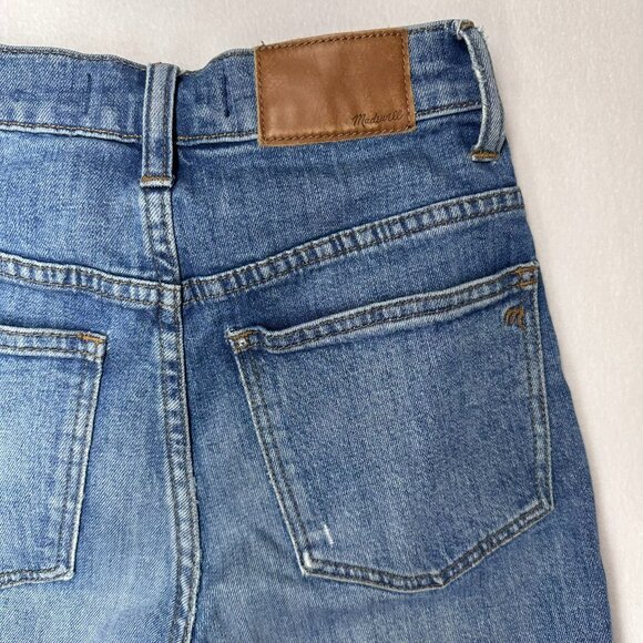 Madewell Slim Wide-Leg Cropped Women's Size 23 Light/Med Wash - Picture 8 of 11